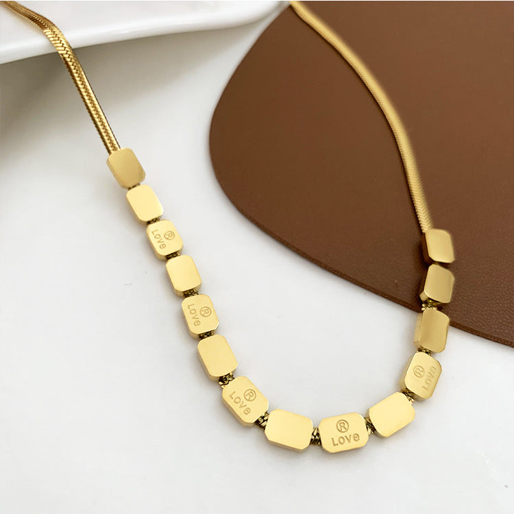 Love Square Necklace