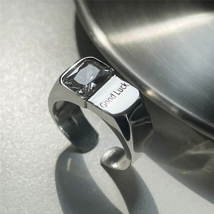 Good Luck Zircon Open Ring
