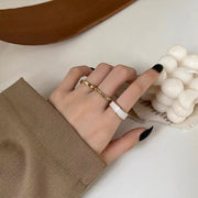 Minimalist Three Piece Ring Set