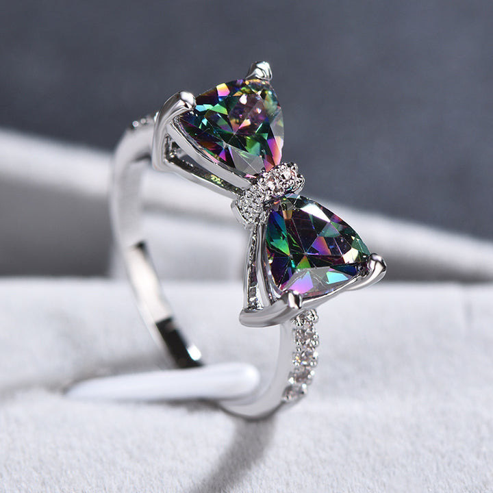 Forget Me Not Bow Ring