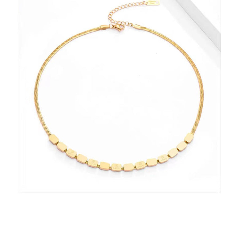 Love Square Necklace