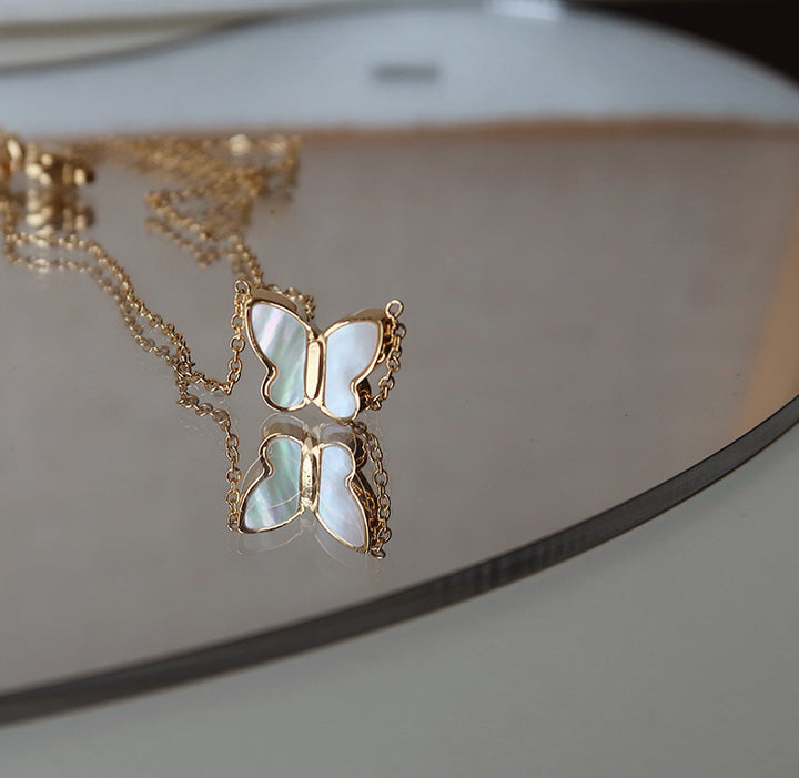 Pearl Butterfly Necklace