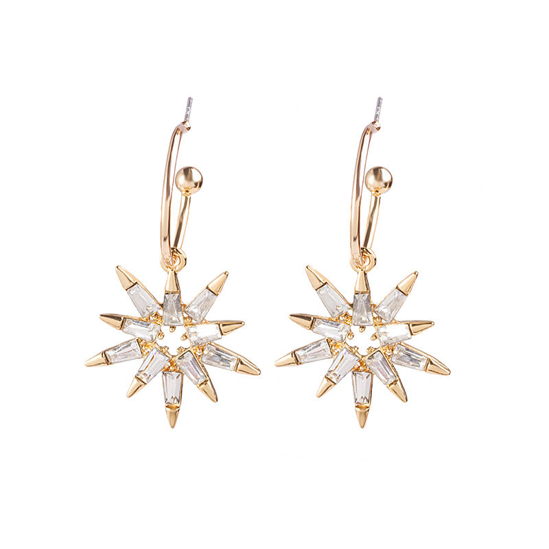 'Make A Wish' Crystal Star Earrings