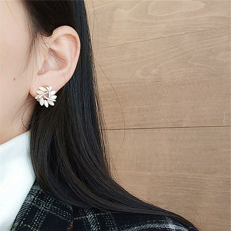 Opal Petal Earrings