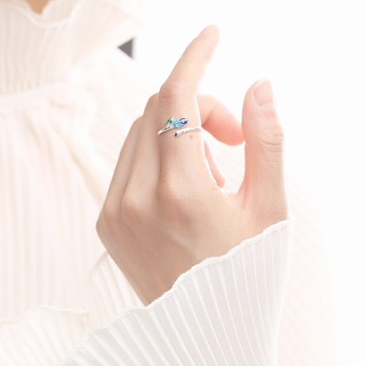 Flower Bud 925 Sterling Silver Ring