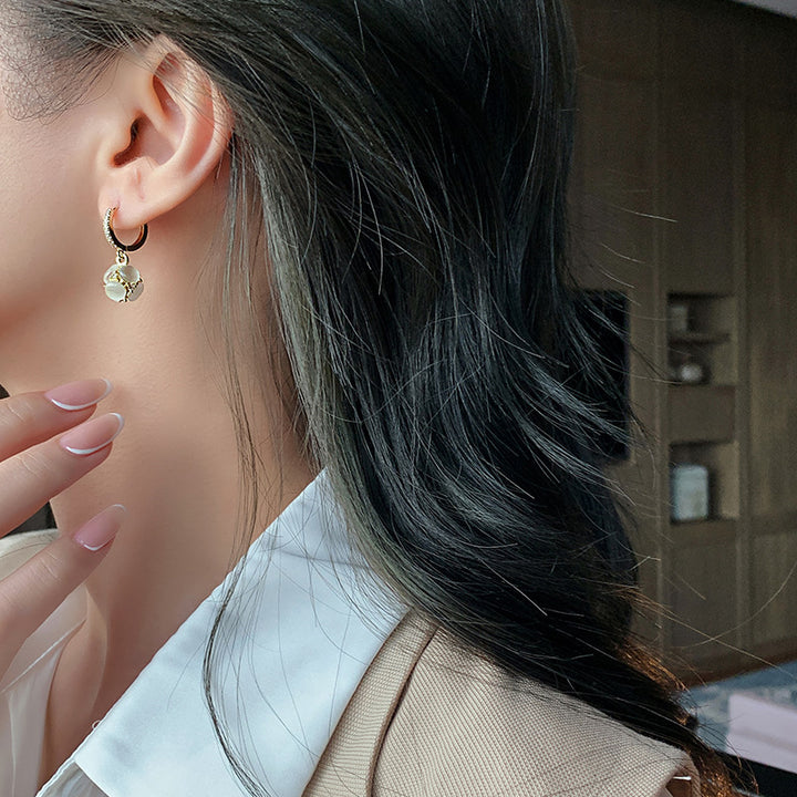 Cat's eye stone earrings