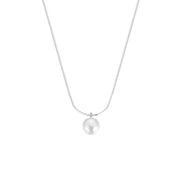 Silver Plated  14kGold Pearl Necklace