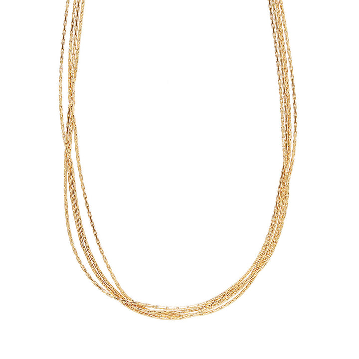 Gold Thread Layered Necklace