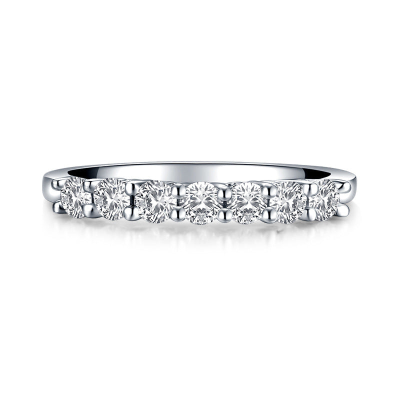 Classic Half-Eternity Moissanite Band