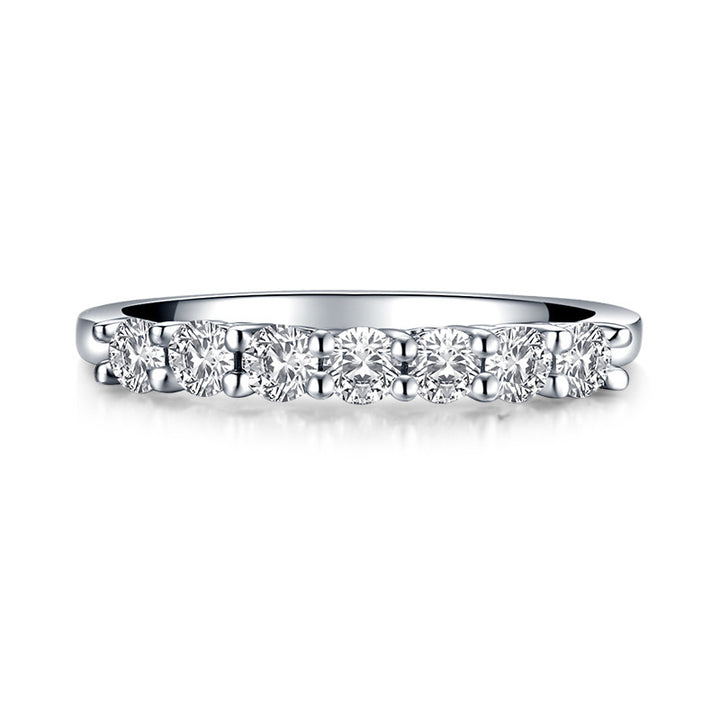 Classic Half-Eternity Moissanite Band