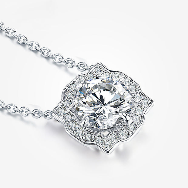 Moissanite 925 Silver Harry Winston Necklace