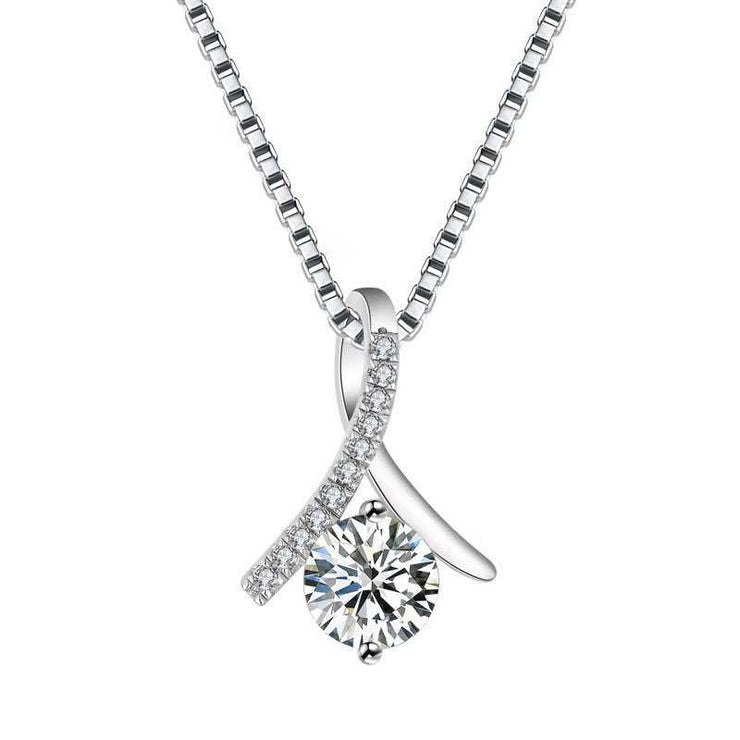 Angel Wings Moissanite Necklace