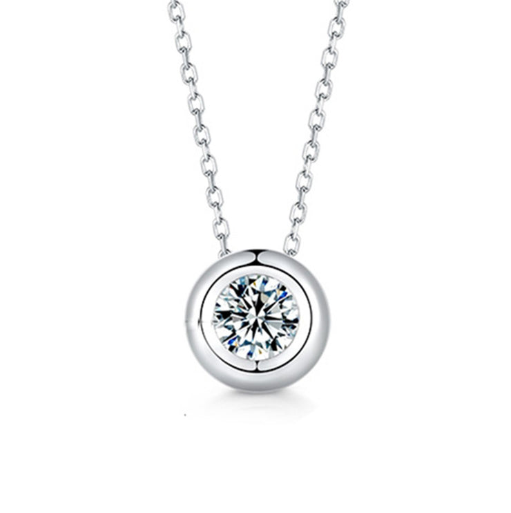 Moissanite 925 Silver Bubble Necklace