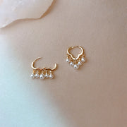 Mini Cloud Pearl Earrings