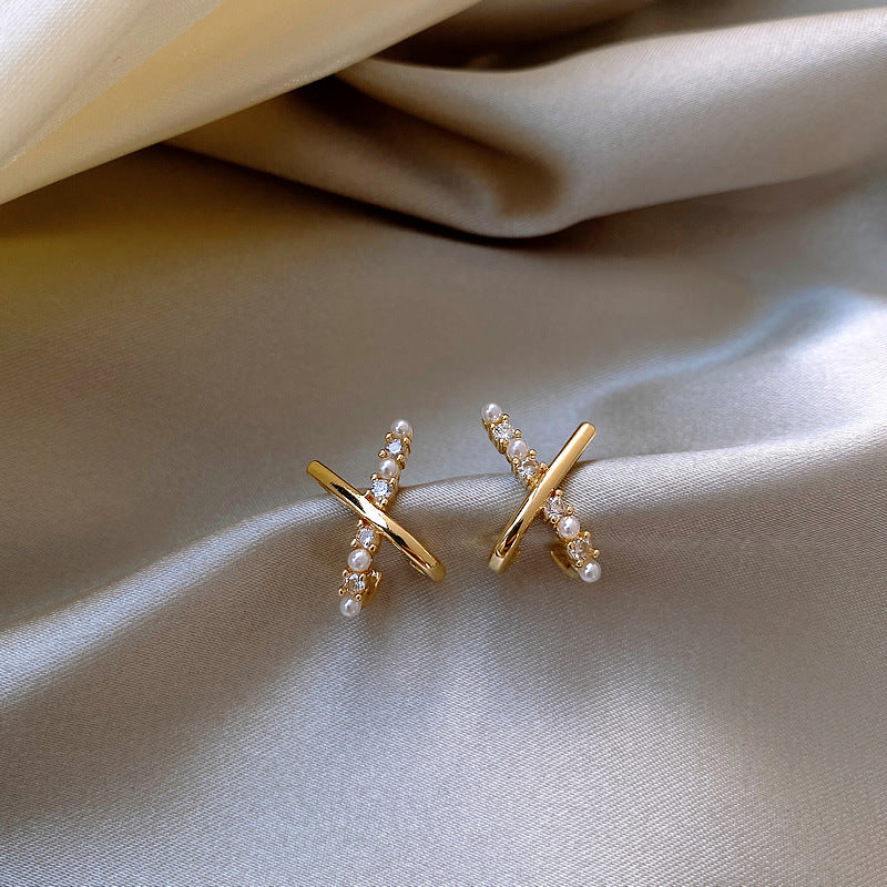 'Love Affair' Crystal X Earrings