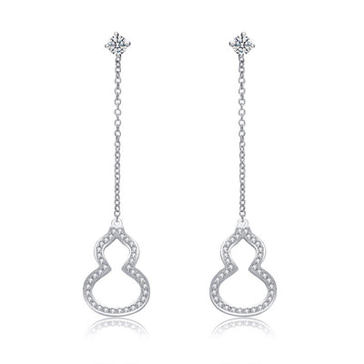 Moissanite 925 Silver Calabash Earrings