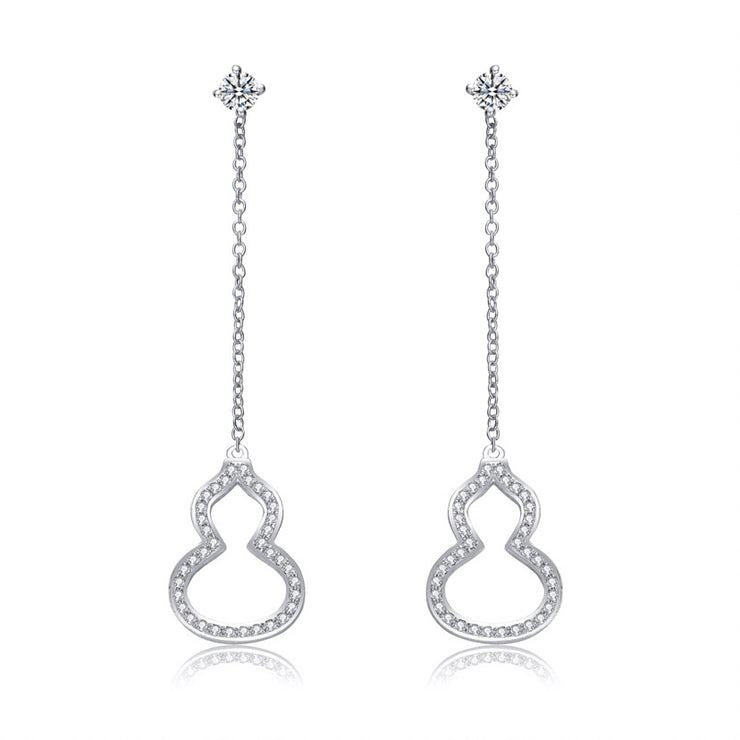 Moissanite 925 Silver Calabash Earrings