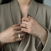 Minimalist Three Piece Ring Set