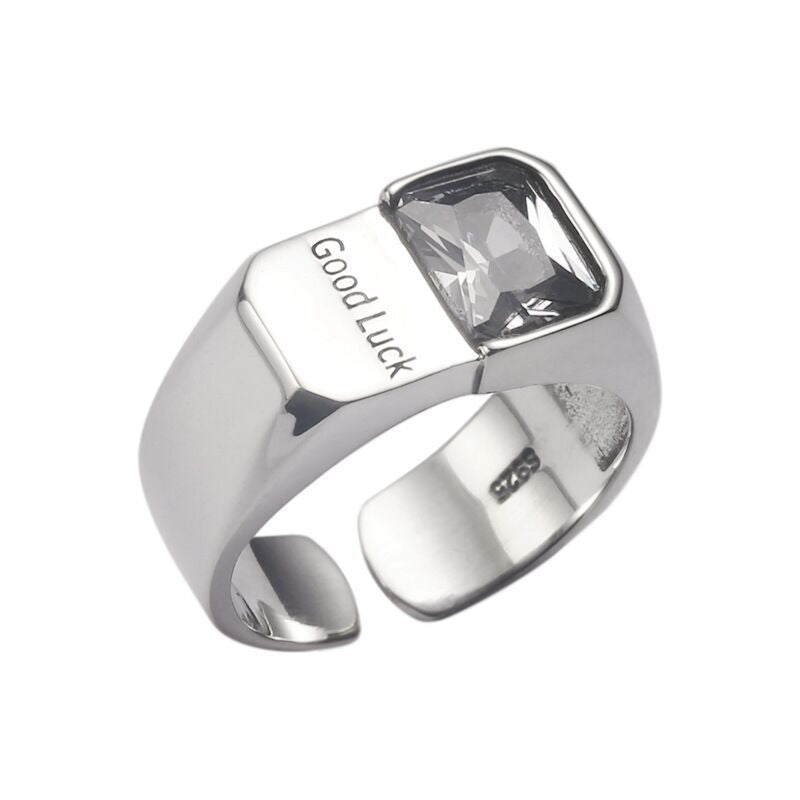 Good Luck Zircon Open Ring