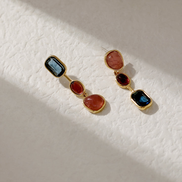 Colorful Asymmetrical Earrings