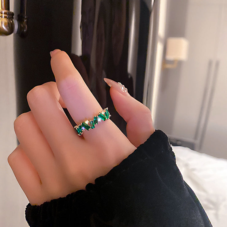 Emerald Zirconia Ring