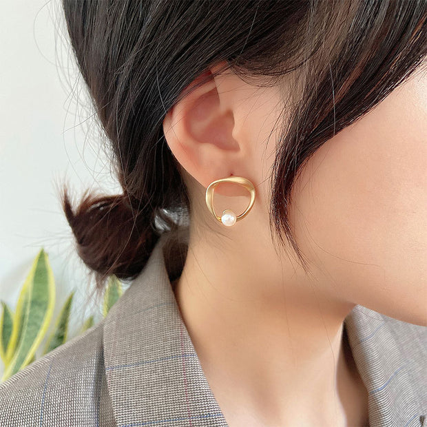 Gold Irregular Earrings