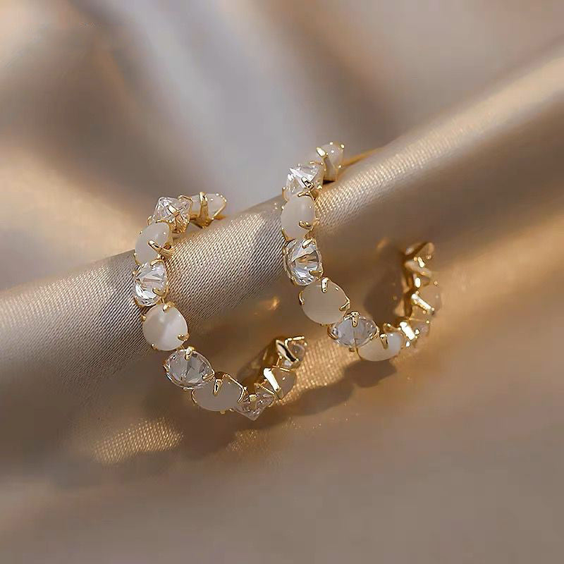 Crystal Hoop Earrings