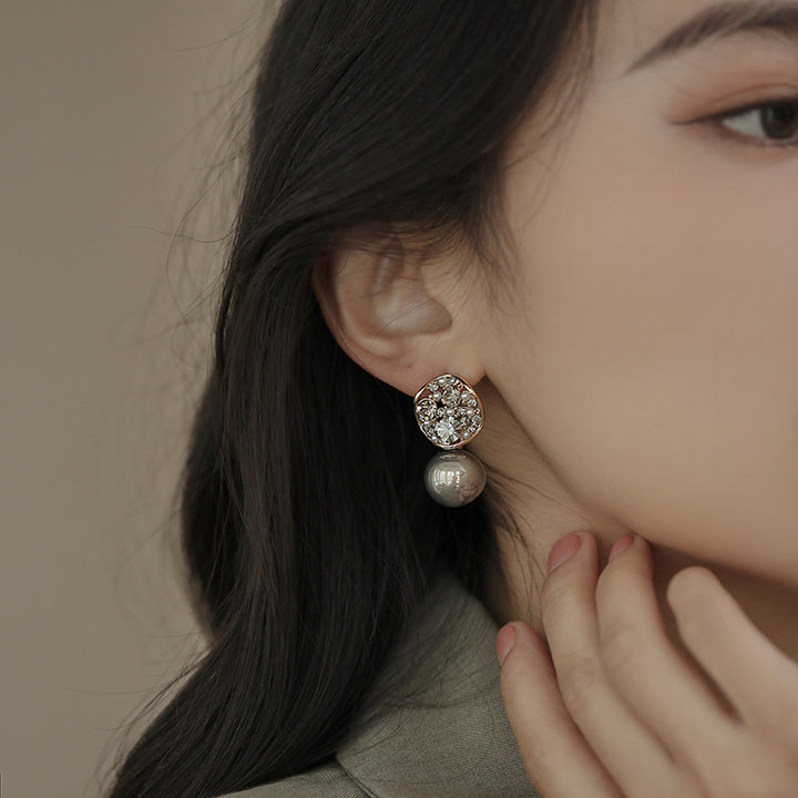 Luxe Crystal Pearl Earrings