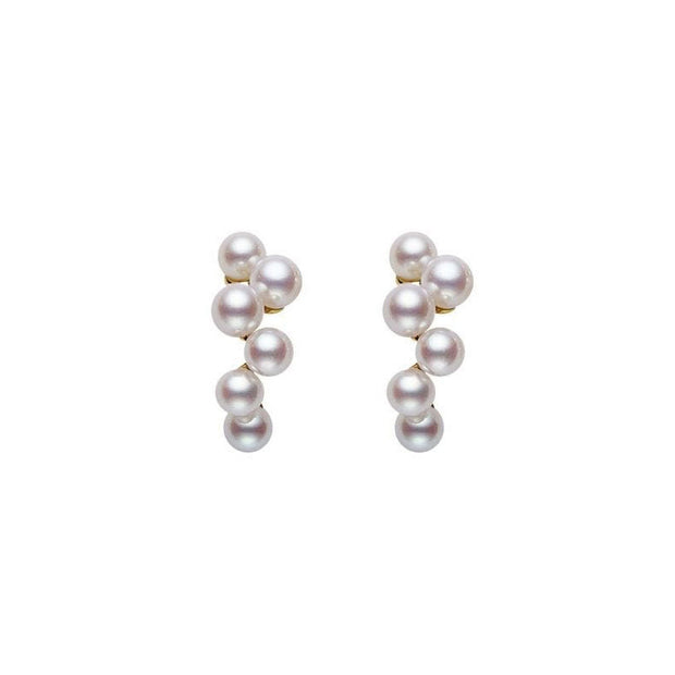 French Sterling Silver Pearl Earrings