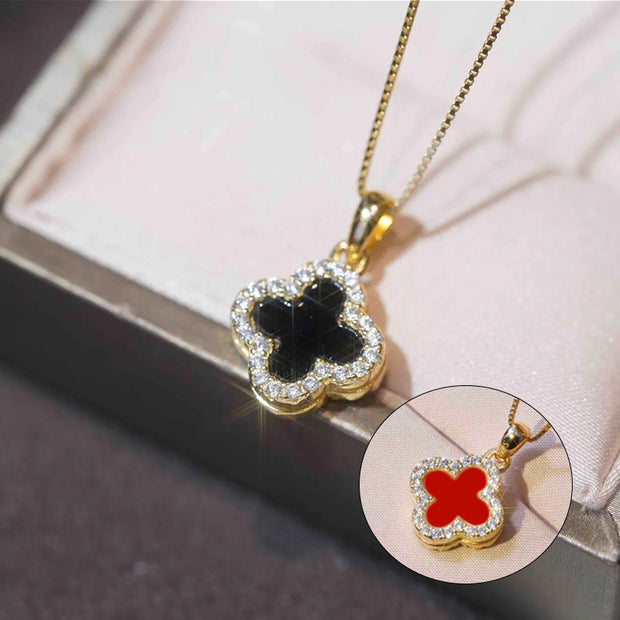 Double Sided Clover Necklace