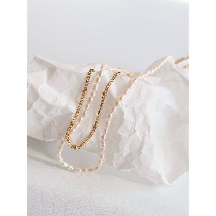 Natural Pearl Stacking Necklace