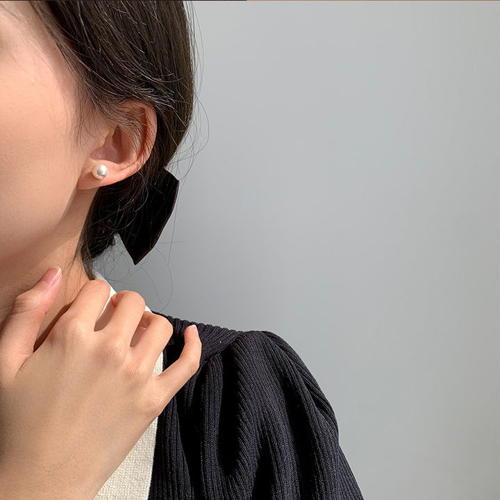 Classic Large Pearl Vintage Earrings