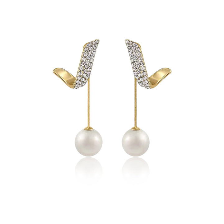 Crystal Erin Pearl Drop Earrings