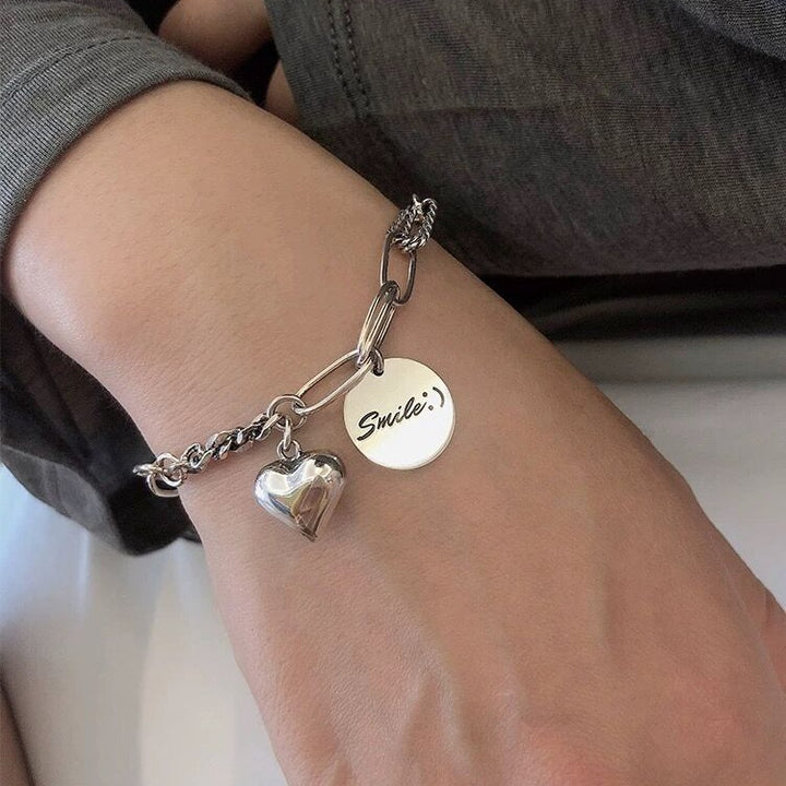 Smile & Heart Charm Bracelet