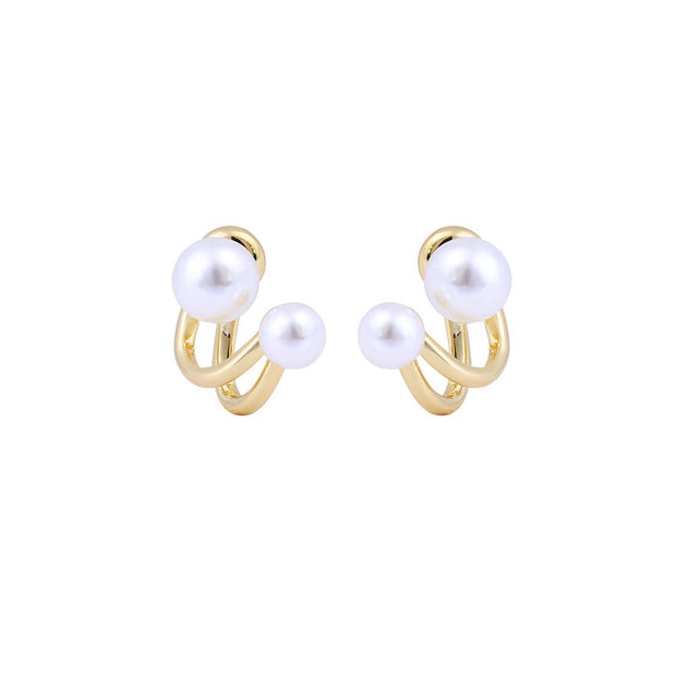 Ivana Pearl Wrap Earrings