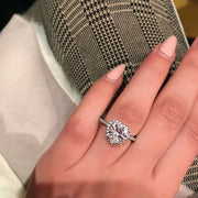 Moissanite 925 Silver True Love Heart Ring