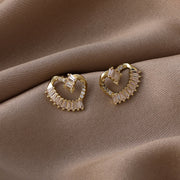 ‘Lovestruck’ Crystal Heart Earrings