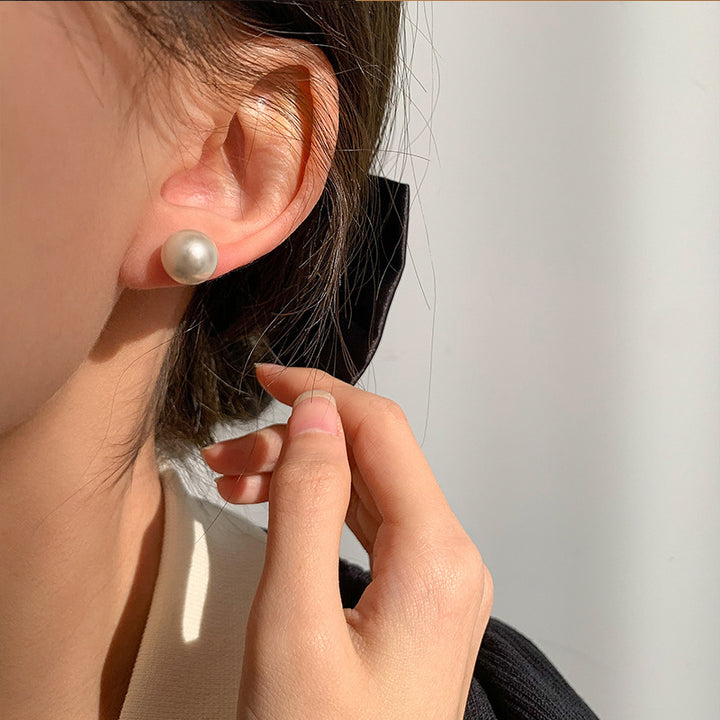 Classic Large Pearl Vintage Earrings