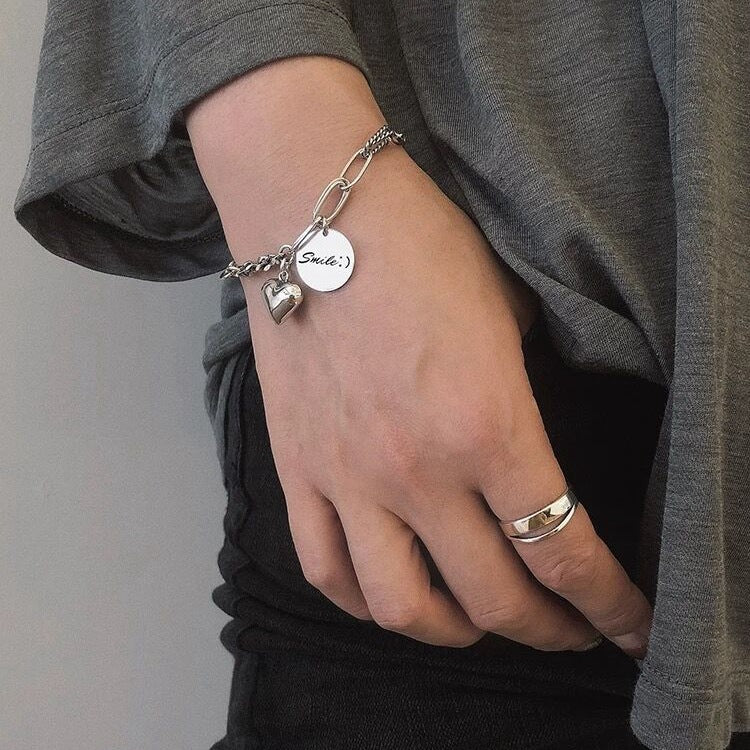Smile & Heart Charm Bracelet