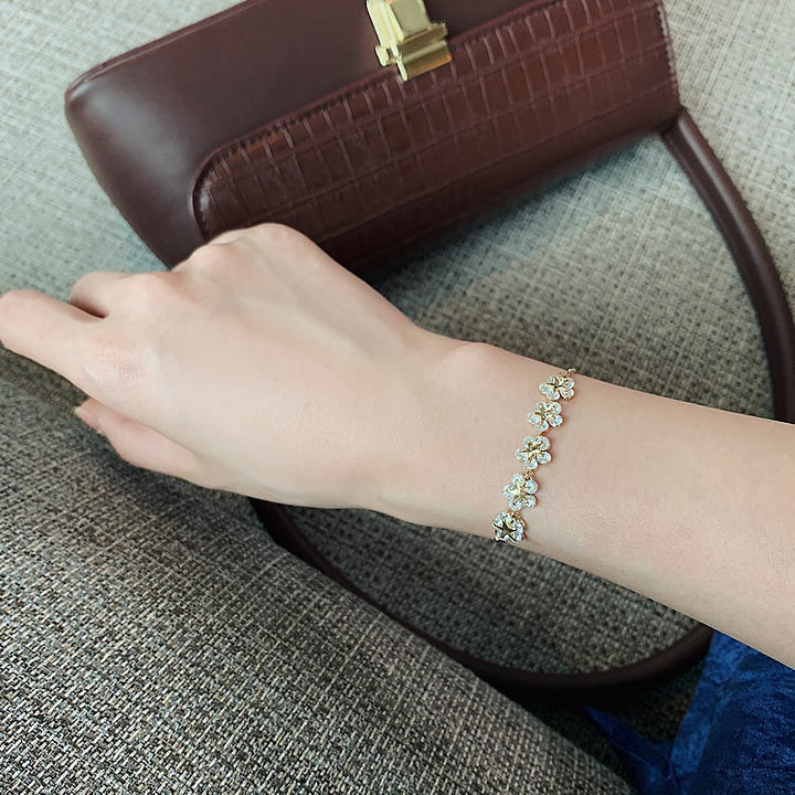 Crystal Flower & Star Bracelet