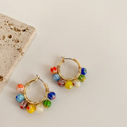 Candy Coloured Beaded Earrings