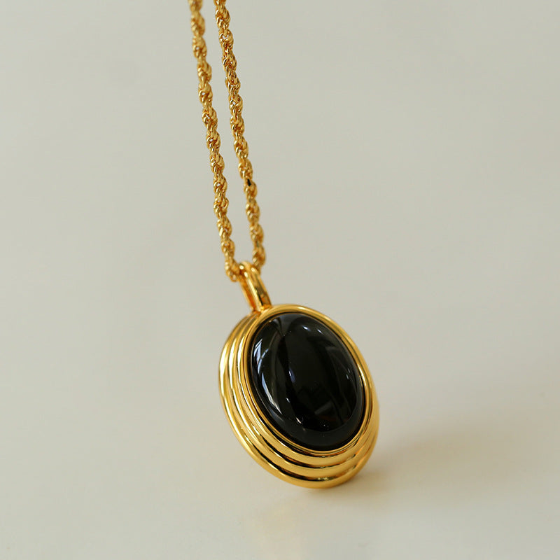 Natural Stone Onyx Necklace