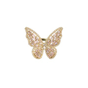 Crystal Butterfly Ring