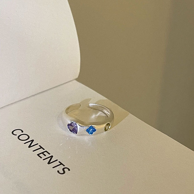 Irregular Coloured Zirconia Ring