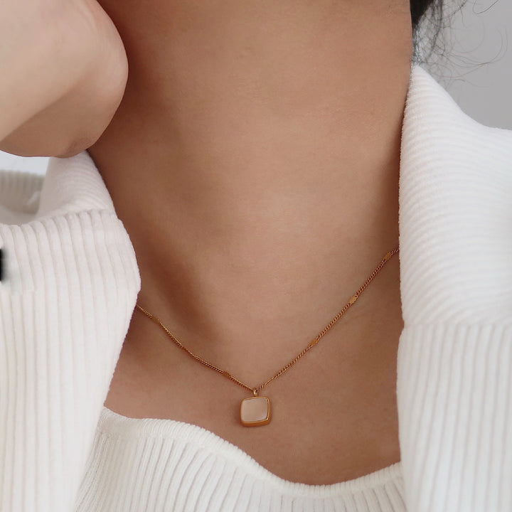 Pearl Square Necklace