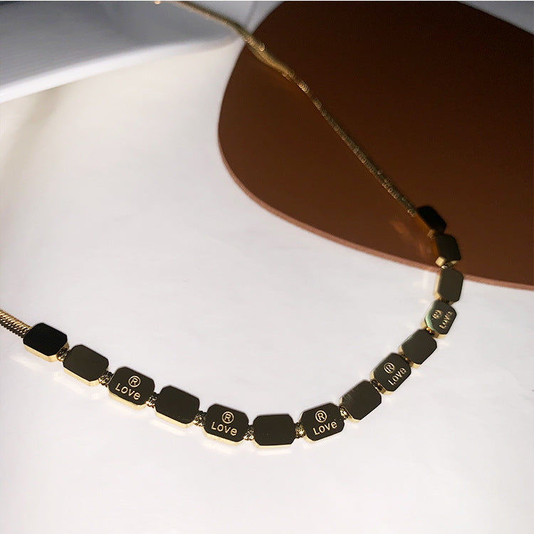 Love Square Necklace