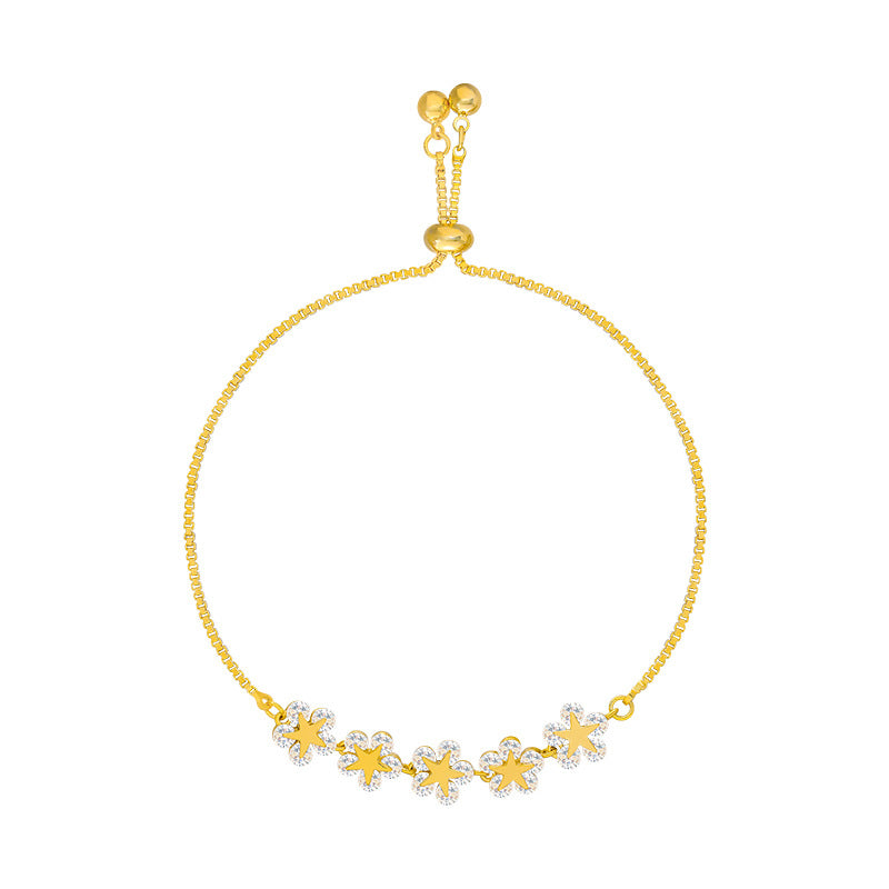 Crystal Flower & Star Bracelet