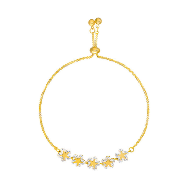 Crystal Flower & Star Bracelet