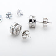 Summer bubbles Moissanite Sterling Silver Stud Earrings