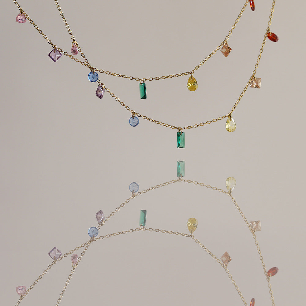 Summer Dream Rainbow Diamond Bracelet/Necklace